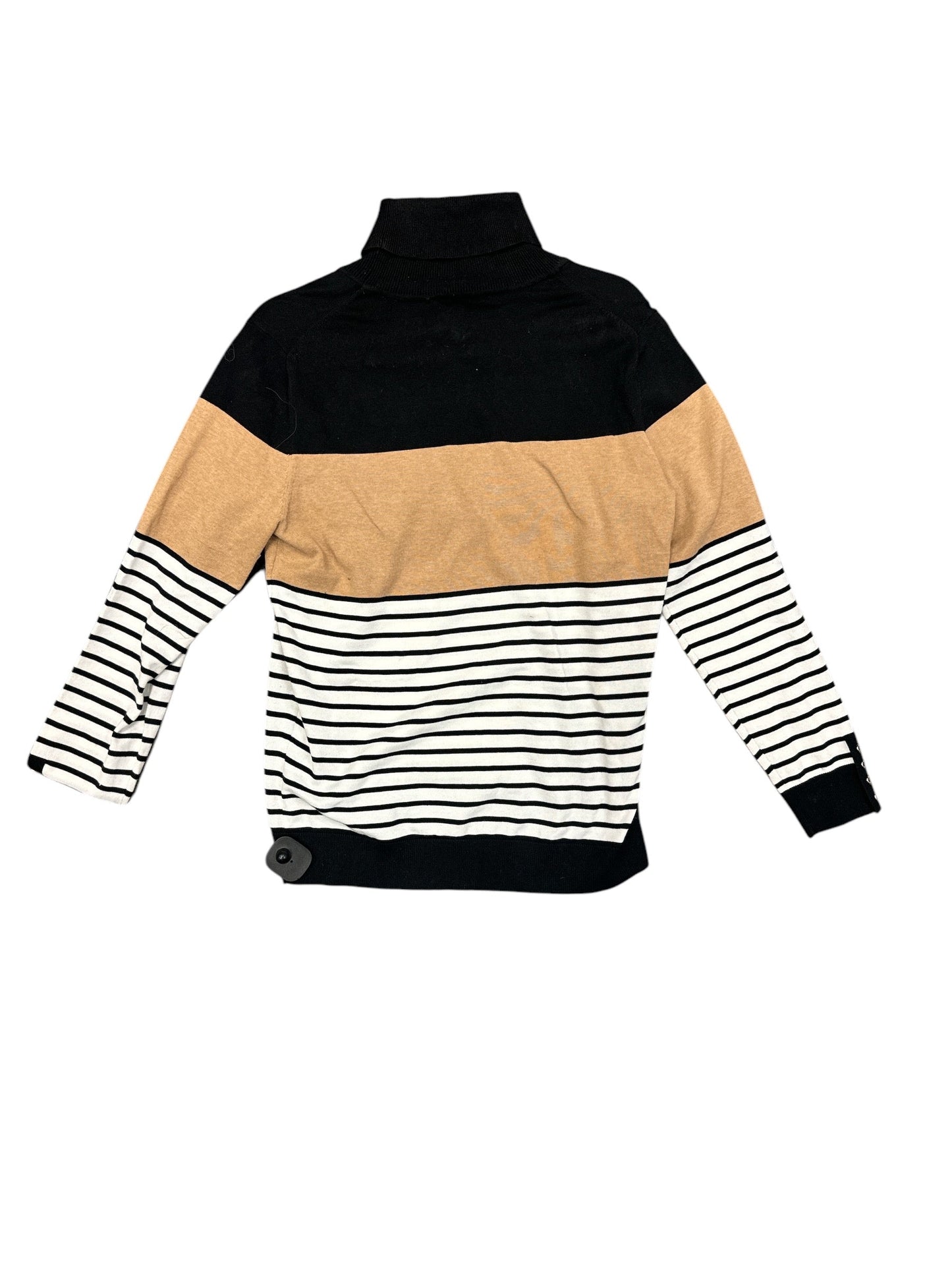 Top Long Sleeve By Tommy Hilfiger In Black & Brown, Size: L