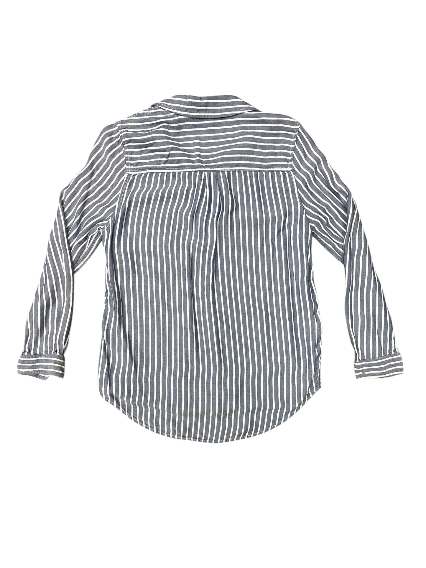 Top Long Sleeve By Beachlunchlounge In Blue & White, Size: Sp