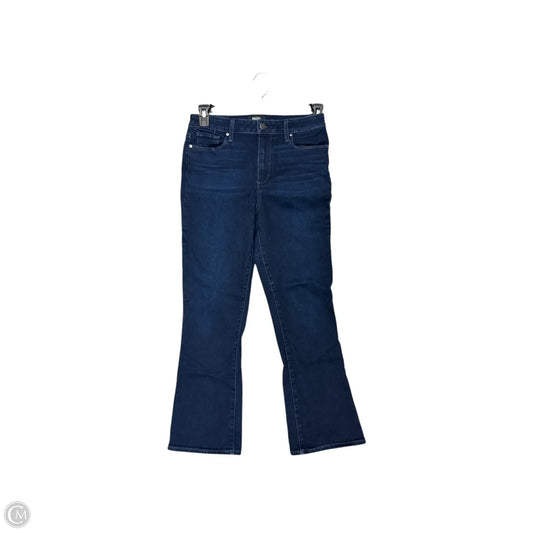 Jeans Flared By Paige In Blue Denim, Size: 8