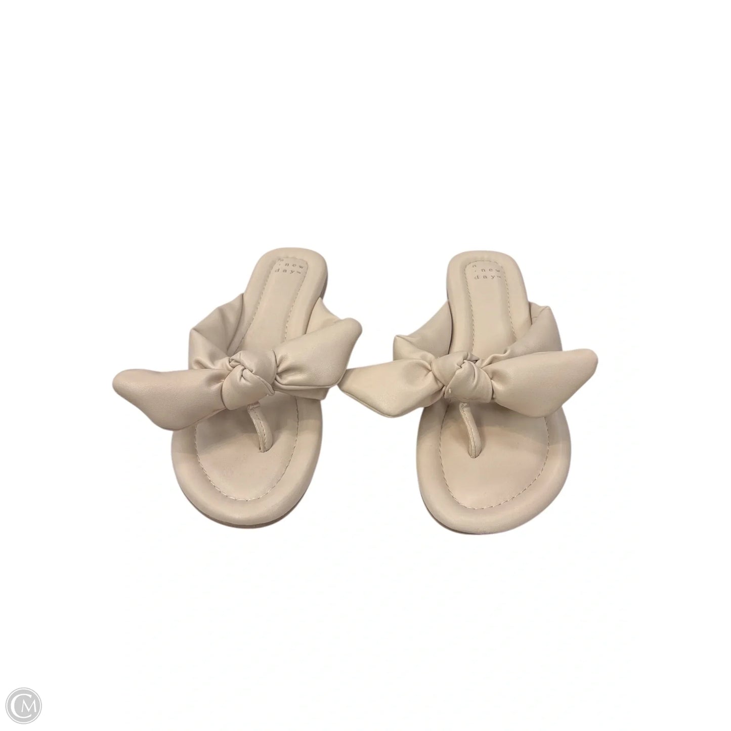 Sandals Flip Flops By A New Day In Tan, Size: 8