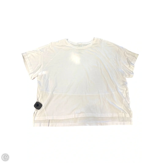 Athletic Top Short Sleeve By Flx In White, Size: 1x