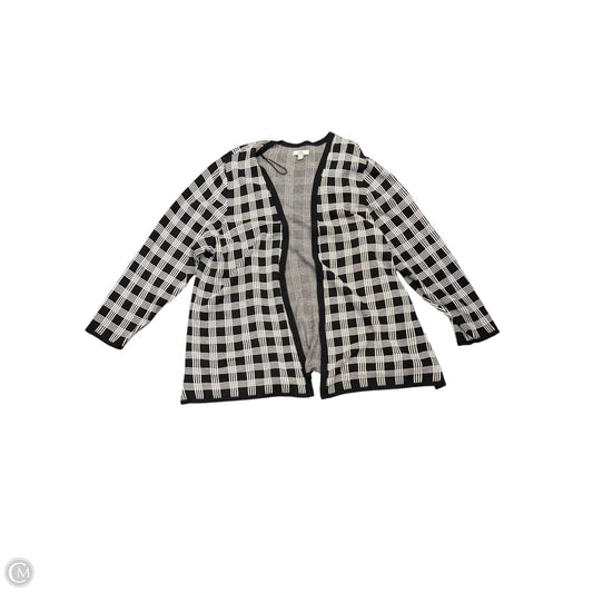 Cardigan By Croft And Barrow In Black & White, Size: 3x
