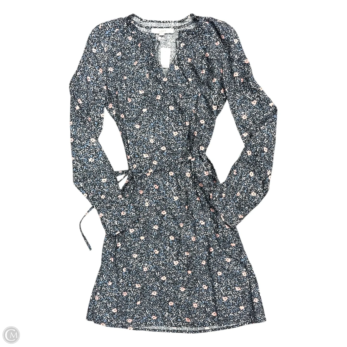 Dress Casual Midi By Loft In Floral Print, Size: 6