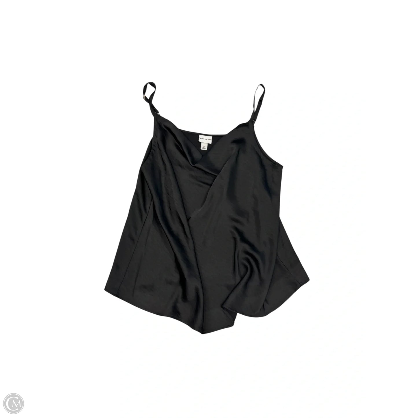 Top Sleeveless Basic By Ava & Viv In Black, Size: 1x