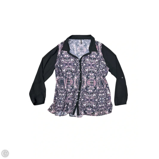 Top Long Sleeve By Maurices In Purple, Size: 2x