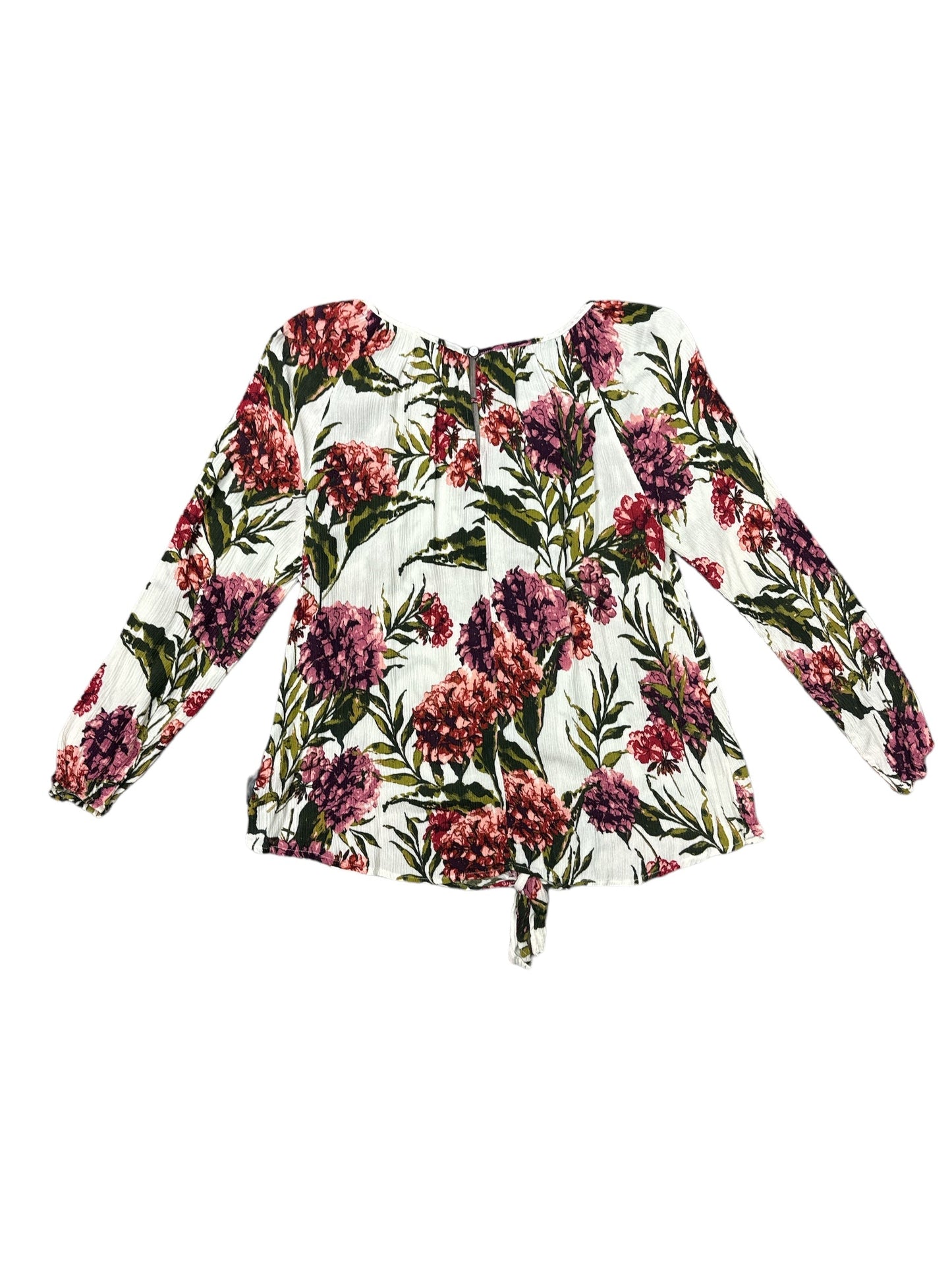 Floral Print Top Long Sleeve Staccato, Size M