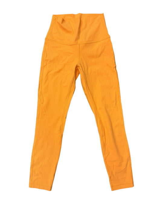 Athletic Pants By Lululemon In Orange, Size: 4