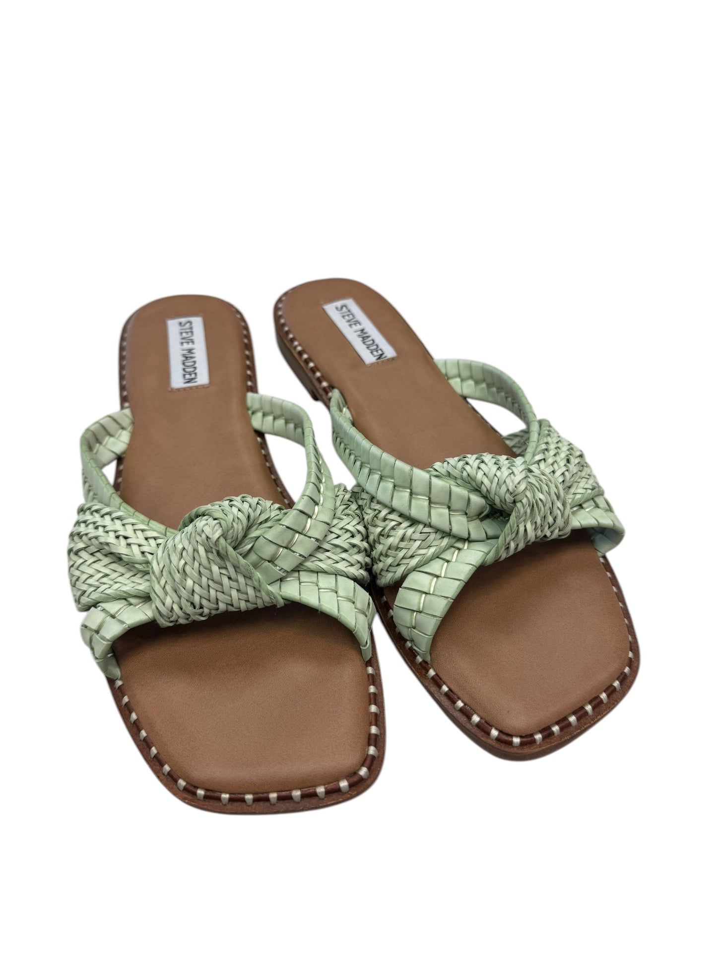 Sandals Flats By Steve Madden In Green, Size: 8.5