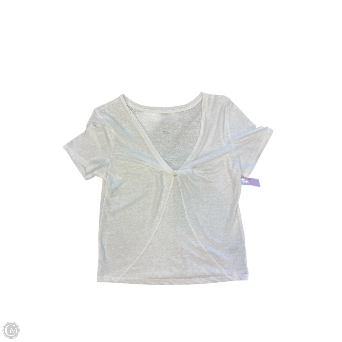 Top Short Sleeve By A New Day In White, Size: M