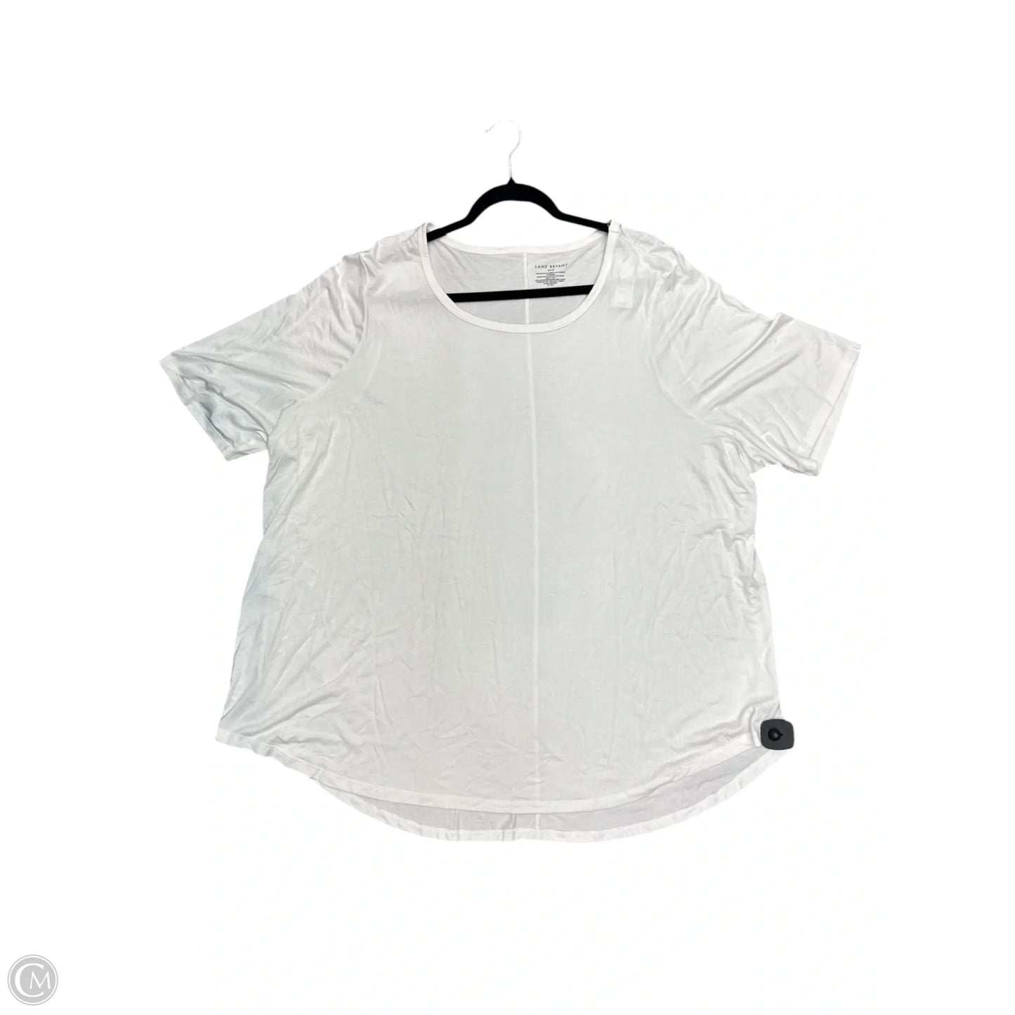Top Short Sleeve By Lane Bryant In White, Size: 4x