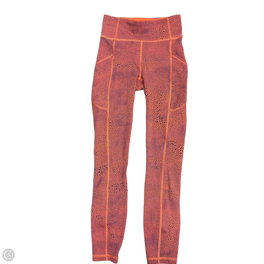 Athletic Pants By Lululemon In Orange, Size: 2