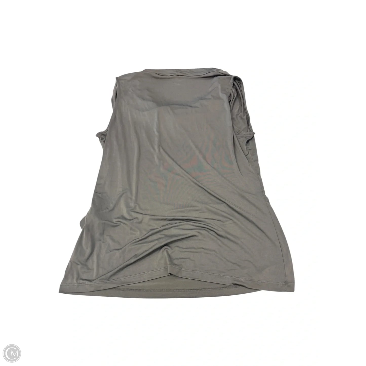 Top Sleeveless By Worthington In Grey, Size: L