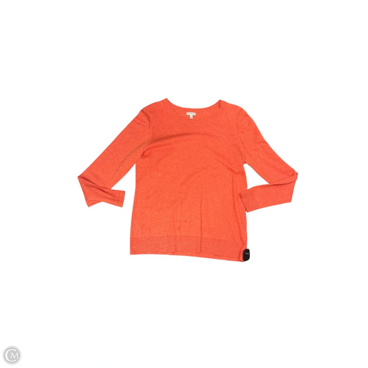 Top Long Sleeve By Talbots In Orange, Size: L