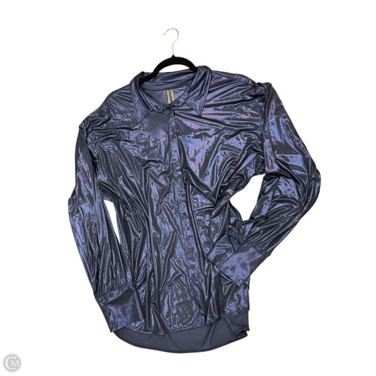 Top Long Sleeve By Anthropologie In Blue, Size: Xl