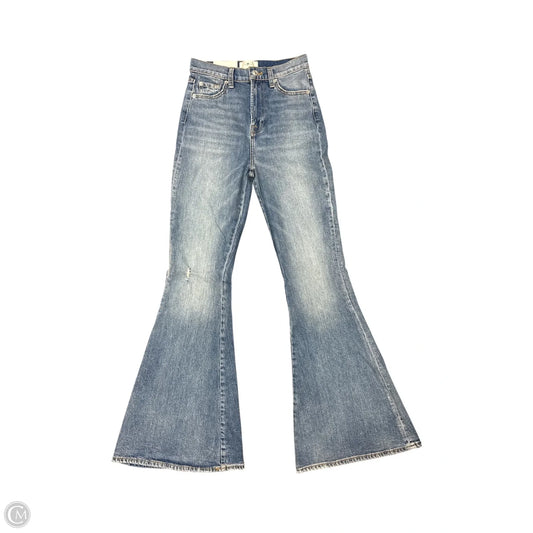 Jeans Flared By 7 For All Mankind In Blue Denim, Size: 2