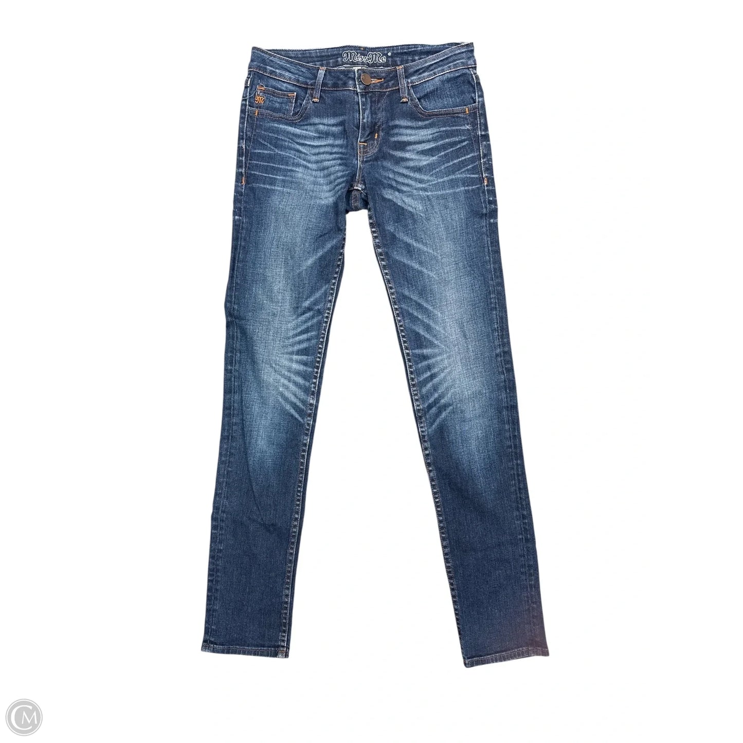 Jeans Skinny By Miss Me In Blue Denim, Size: 4