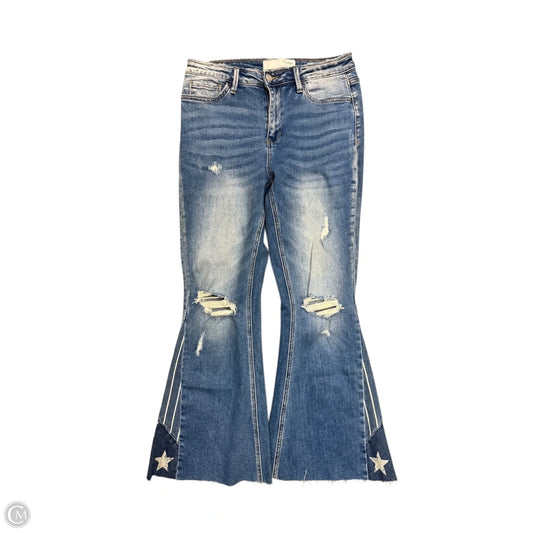 Jeans Flared By Clothes Mentor In Blue Denim, Size: 8