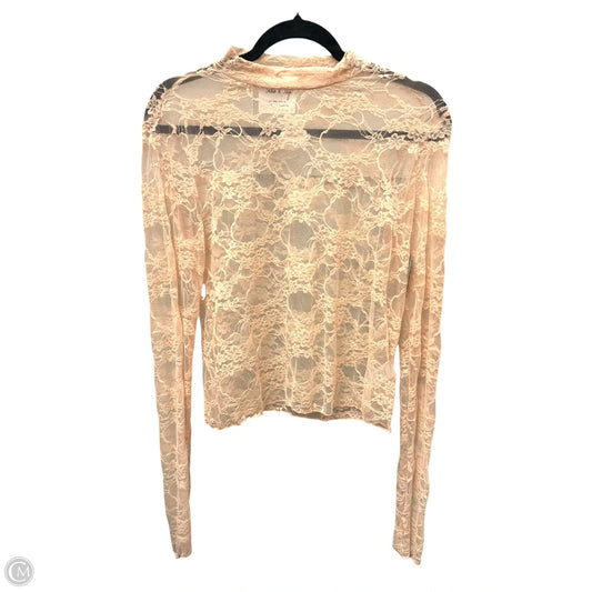Top Long Sleeve By Sadie & Sage In Beige, Size: S