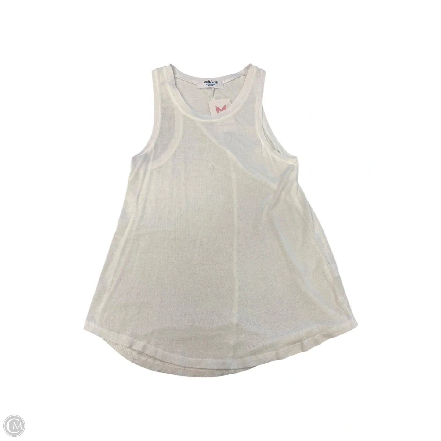 Top Sleeveless By Double Zero In White, Size: M