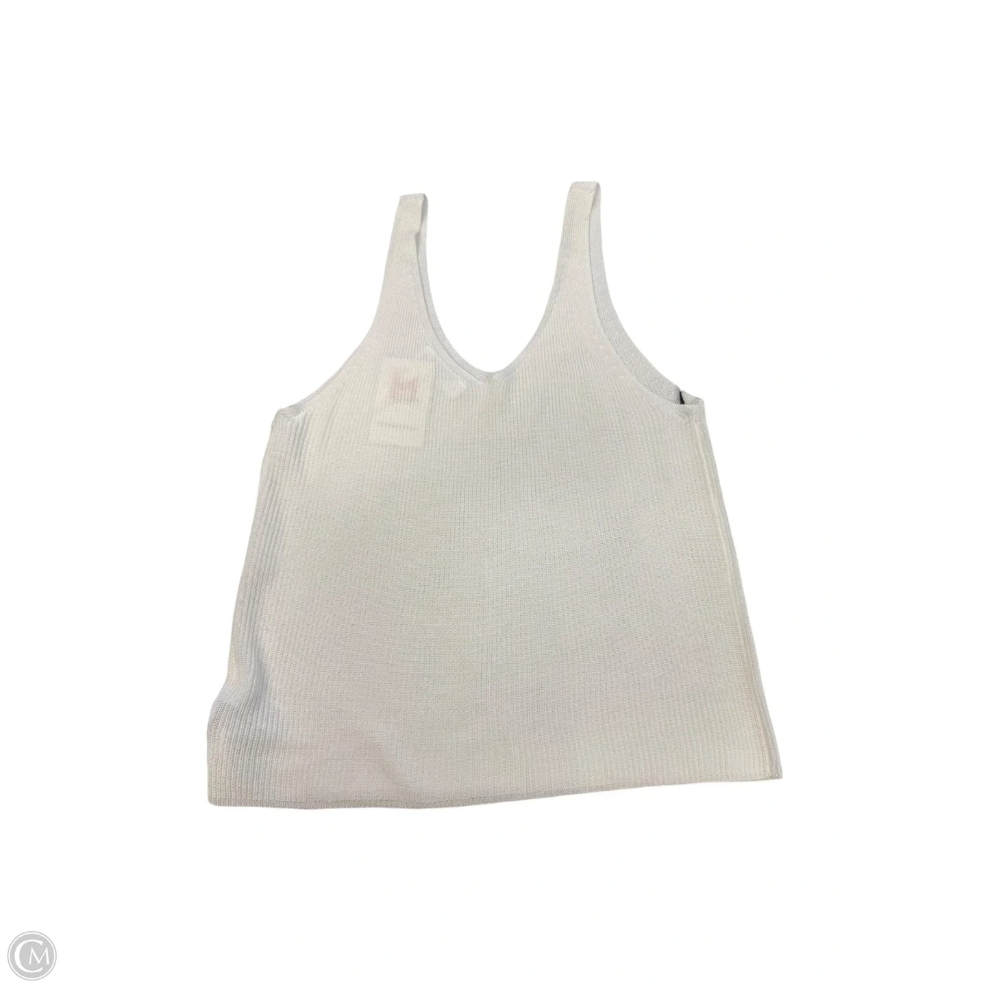 Top Sleeveless By Double Zero In White, Size: L