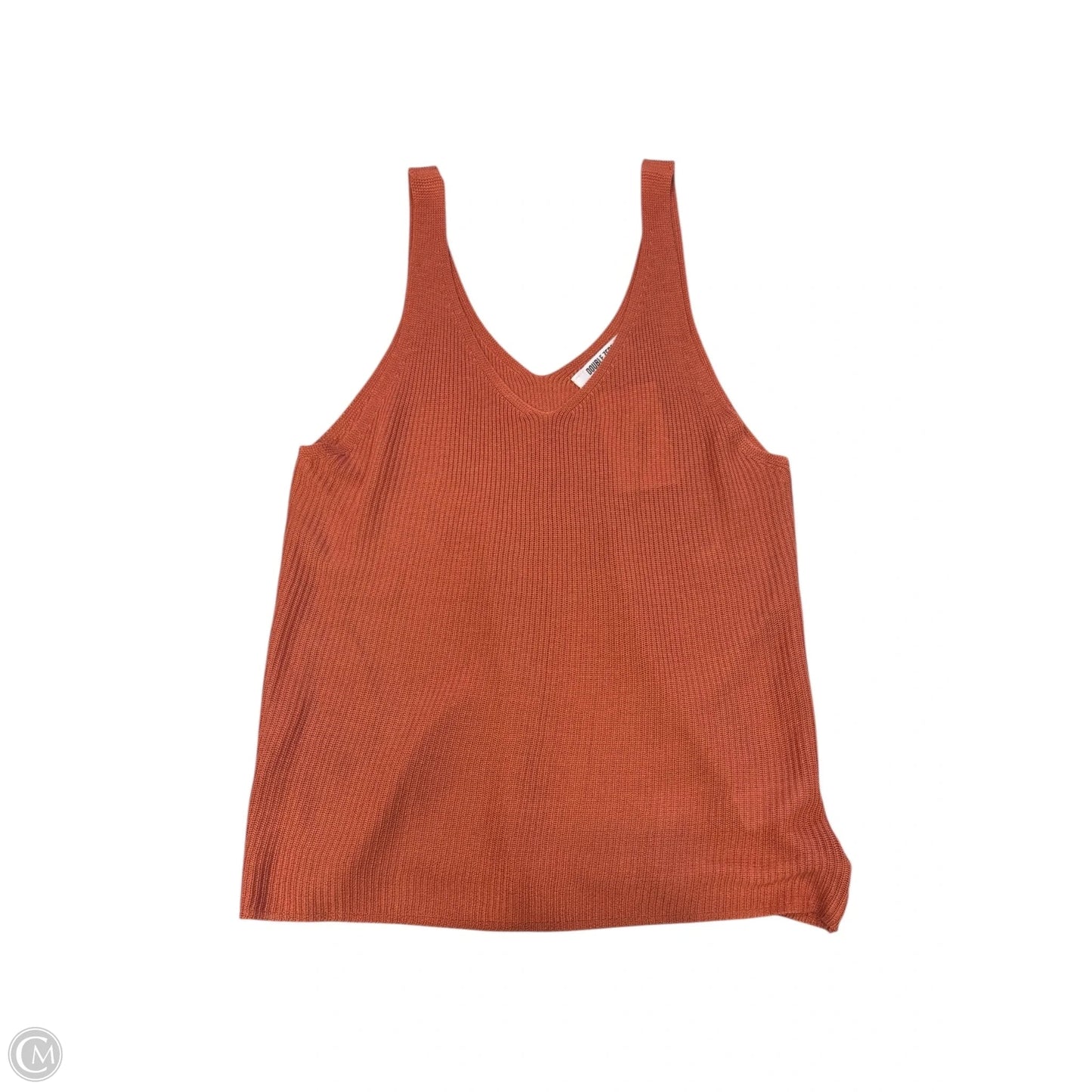 Top Sleeveless By Double Zero In Orange, Size: L