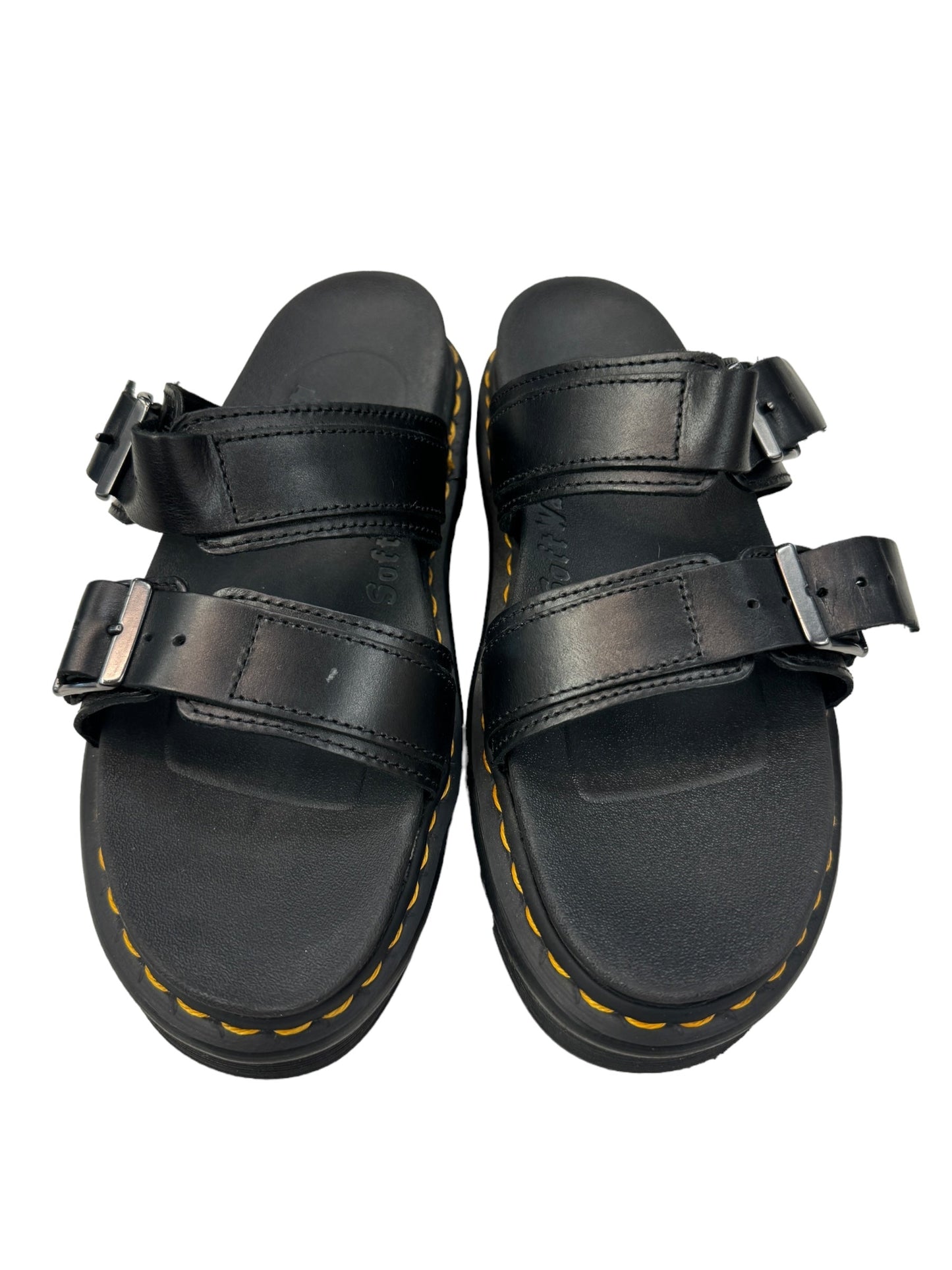 Black Sandals Designer Dr Martens, Size 8