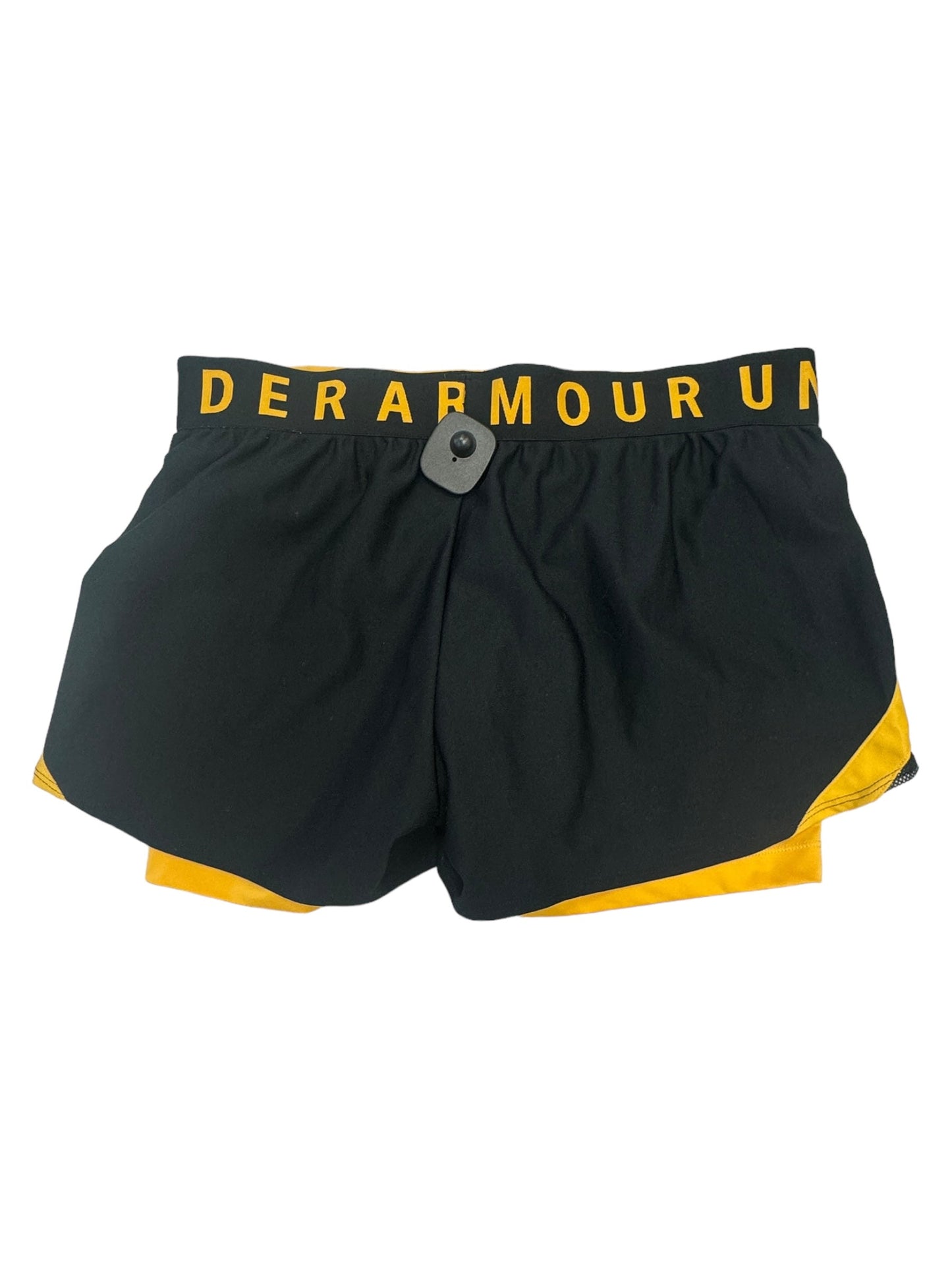 Black & Yellow Athletic Shorts Under Armour, Size L
