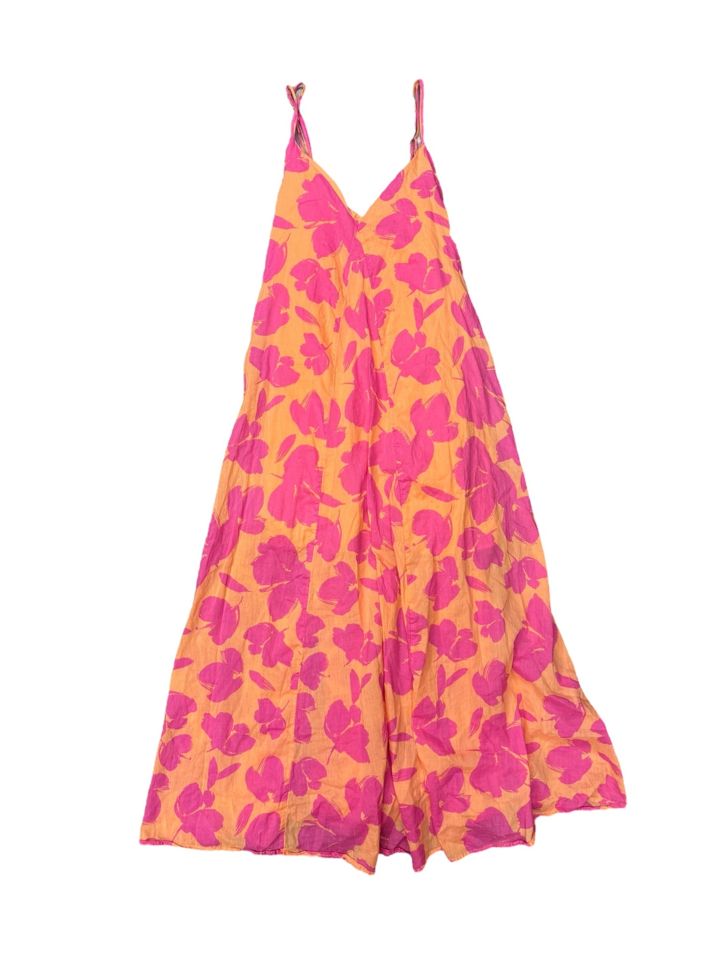 Orange & Pink Dress Casual Maxi Gap, Size 12
