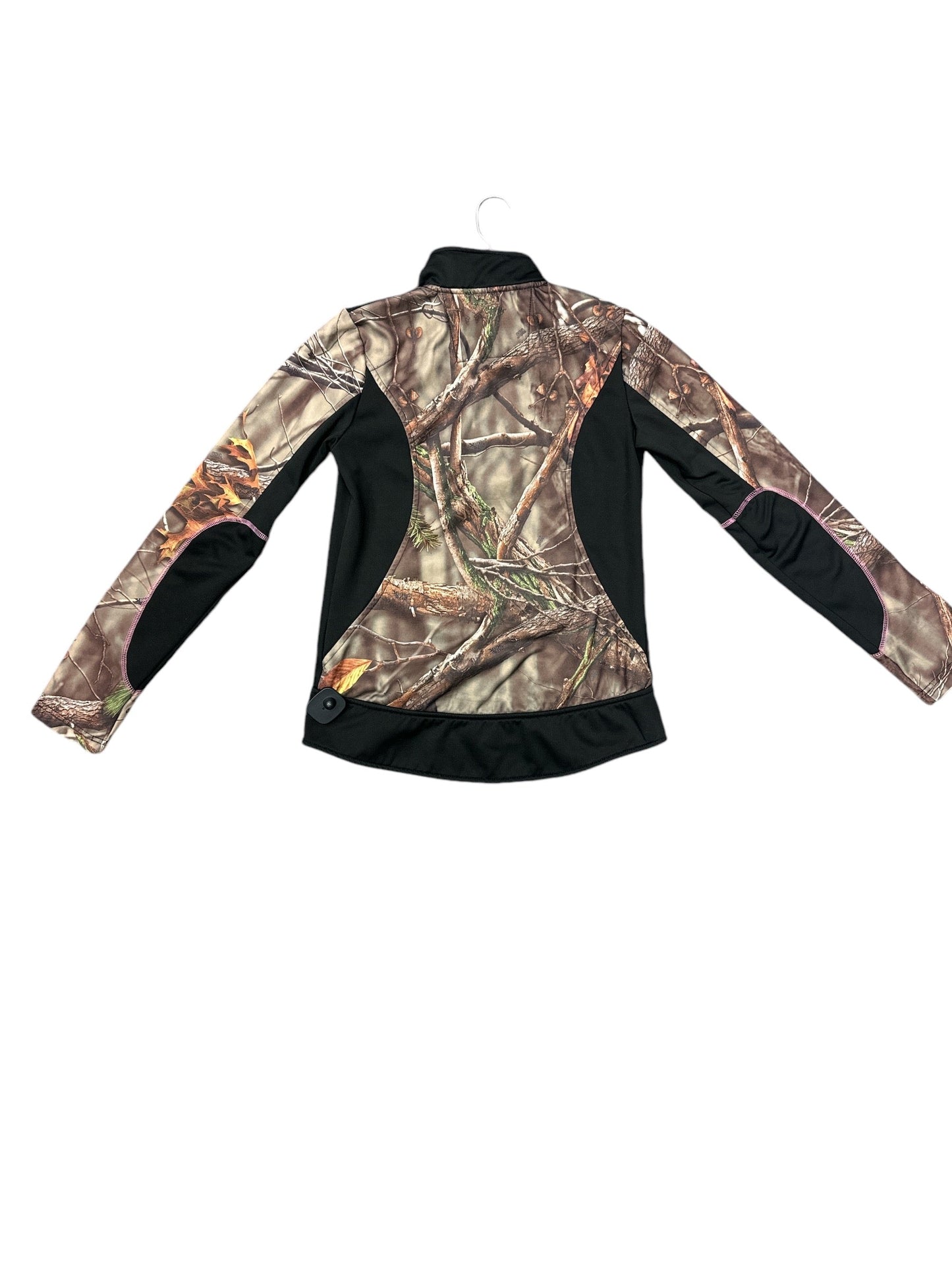 Athletic Jacket By Cmc In Camouflage Print, Size: M