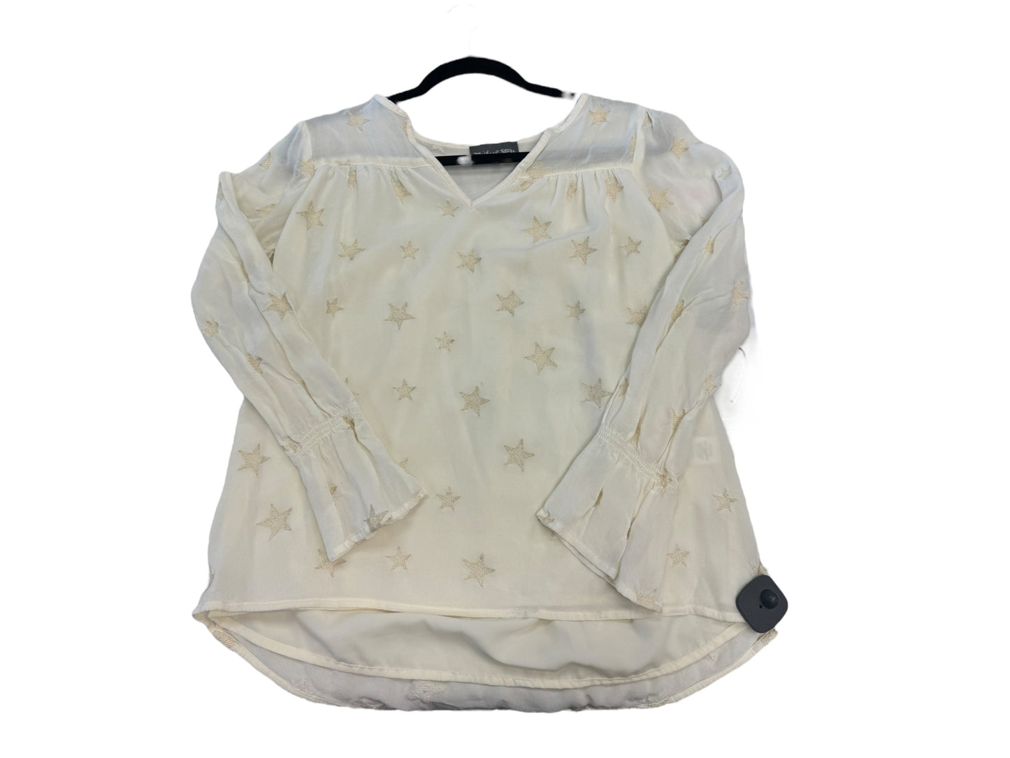 Top Long Sleeve By Michael Stars In Cream, Size: S