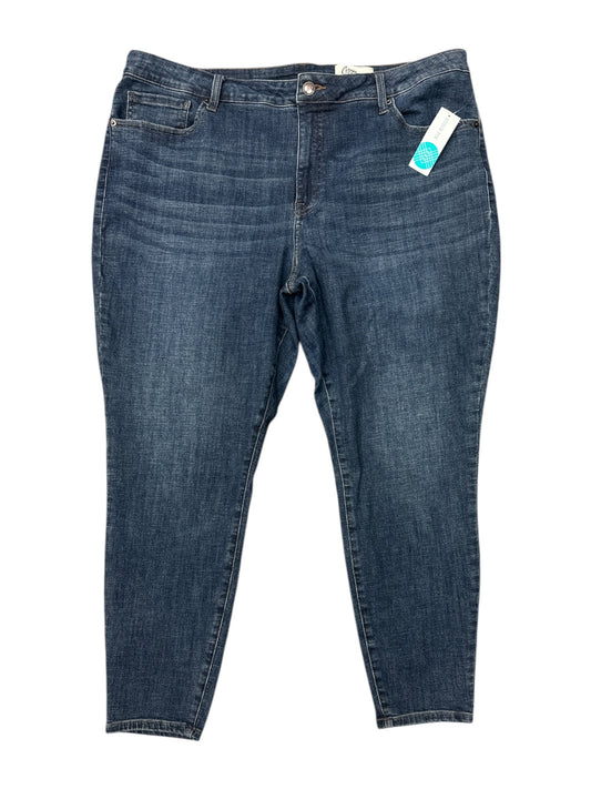 Jeans Skinny By Clothes Mentor In Blue Denim, Size: 20