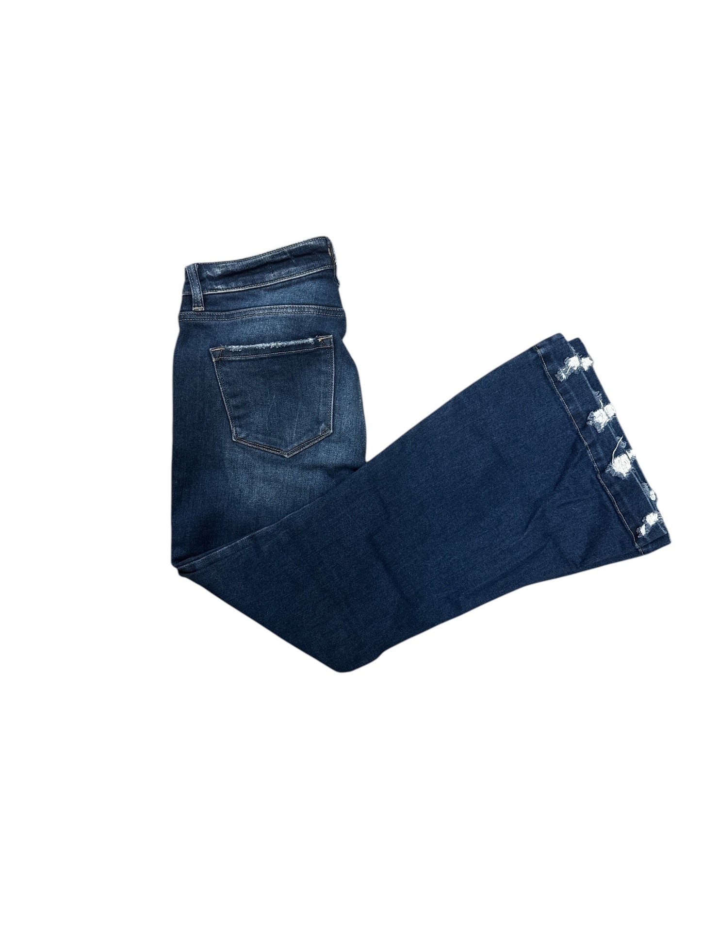 Jeans Flared By Kancan In Blue Denim, Size: 6