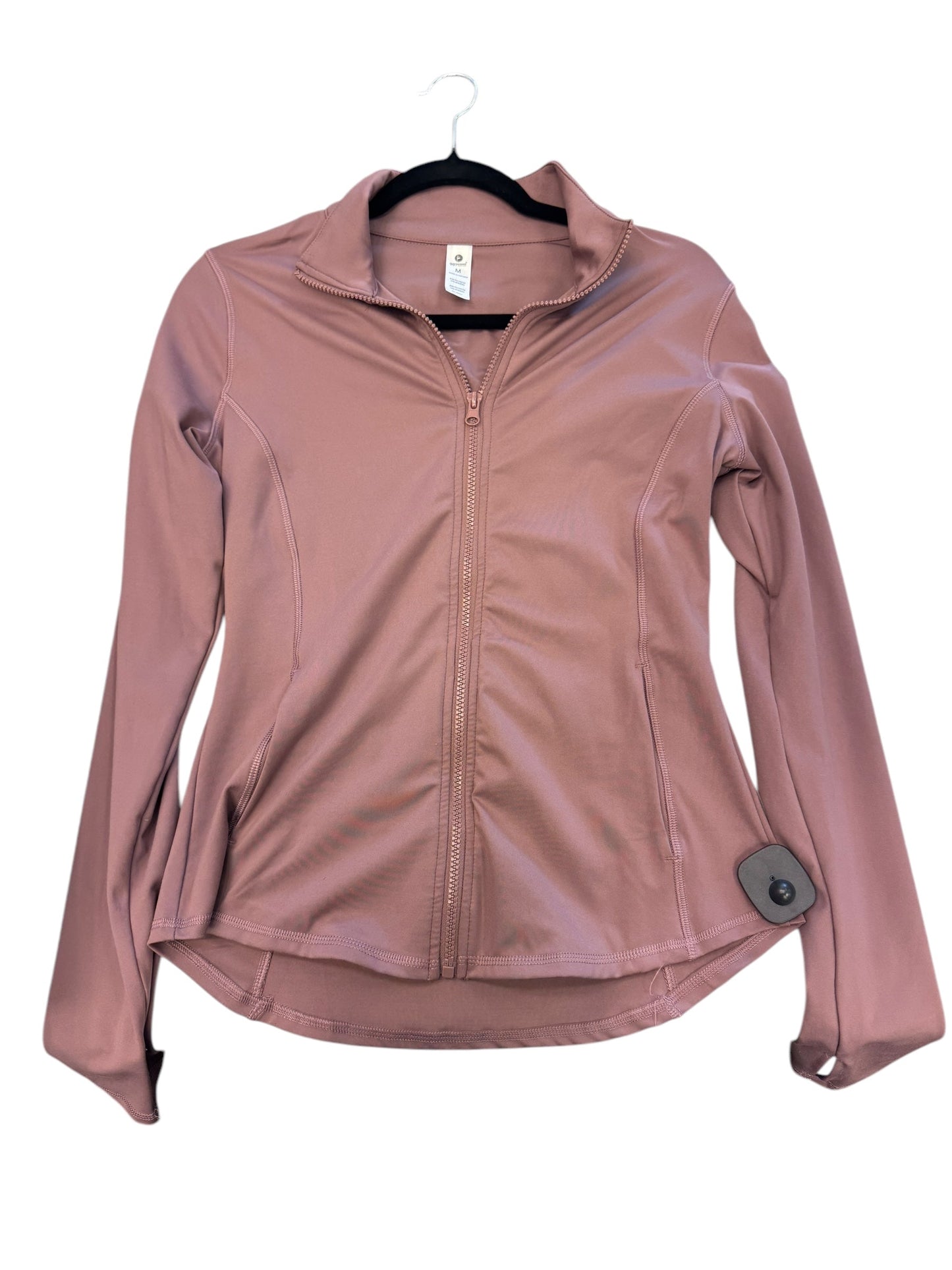 Athletic Jacket By 90 Degrees By Reflex In Pink, Size: M