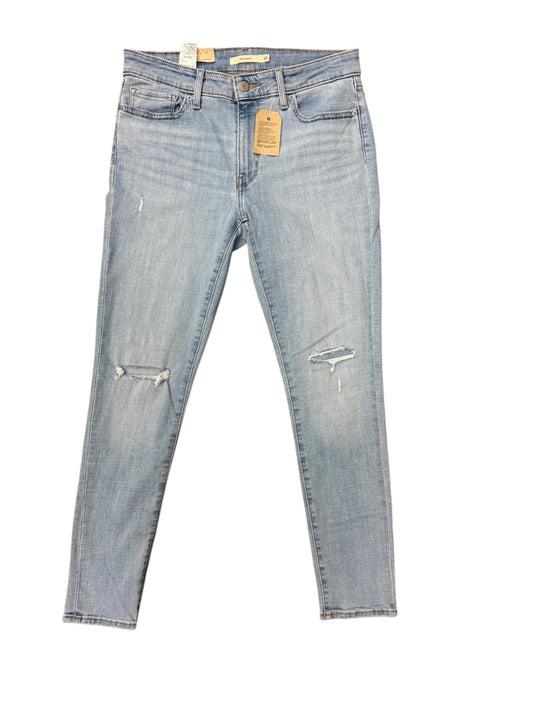 Jeans Skinny By Levis In Blue Denim, Size: 8