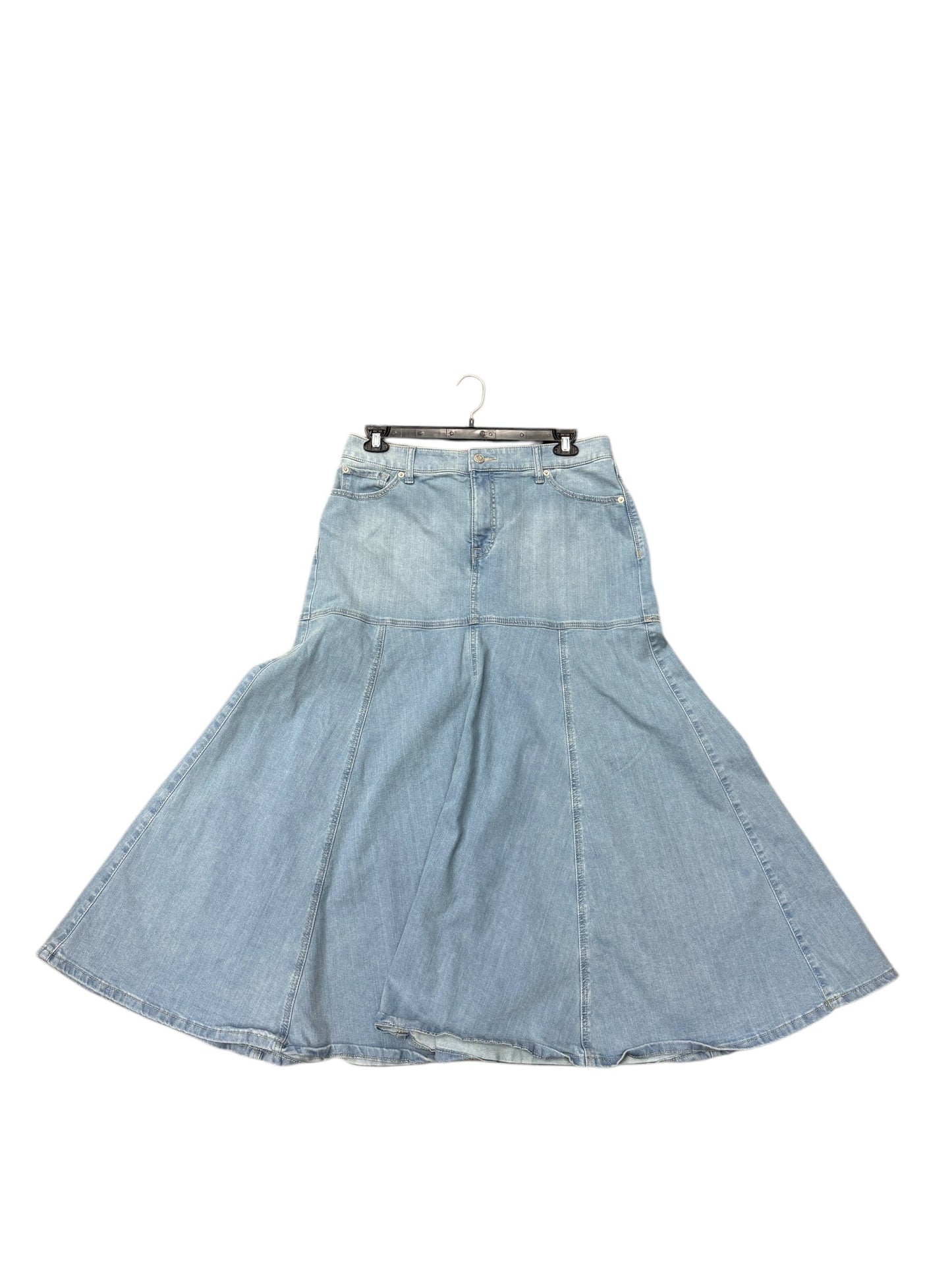 Skirt Midi By Torrid In Blue Denim, Size: 12