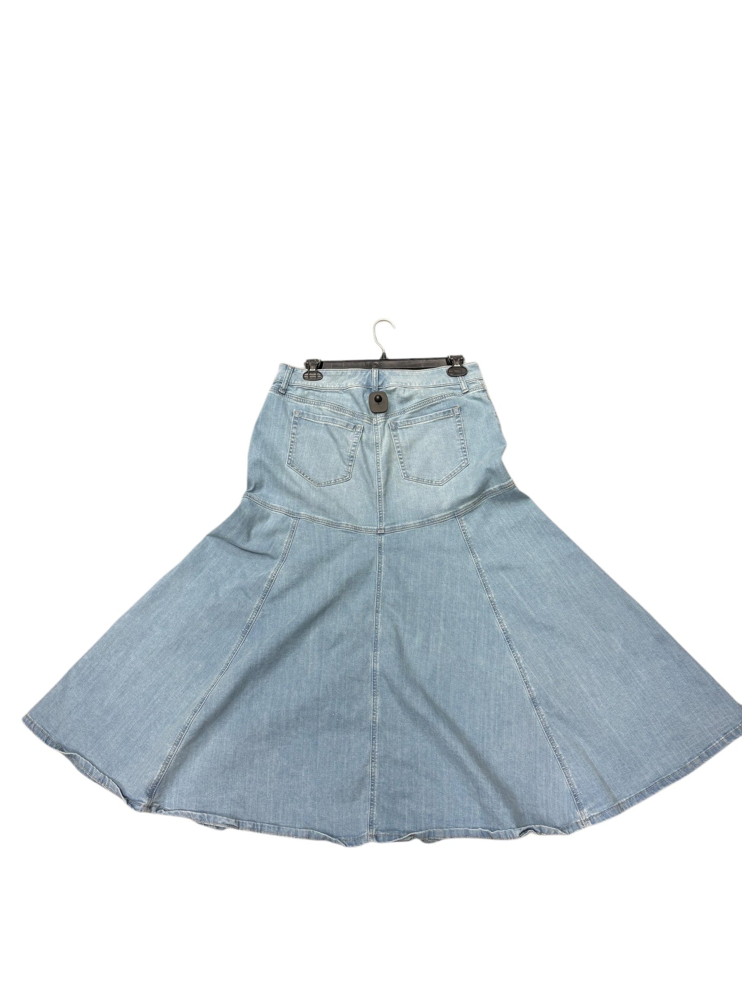 Skirt Midi By Torrid In Blue Denim, Size: 12