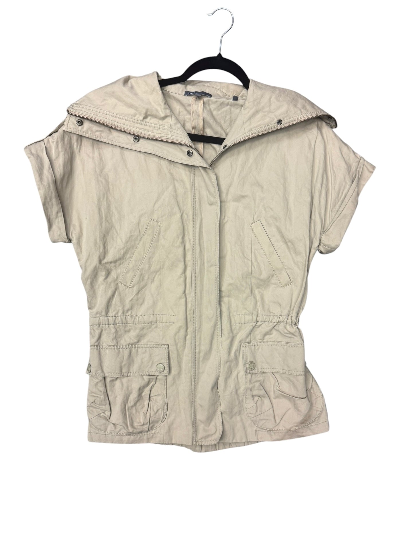 Tunic Short Sleeve By Vince In Beige, Size: S