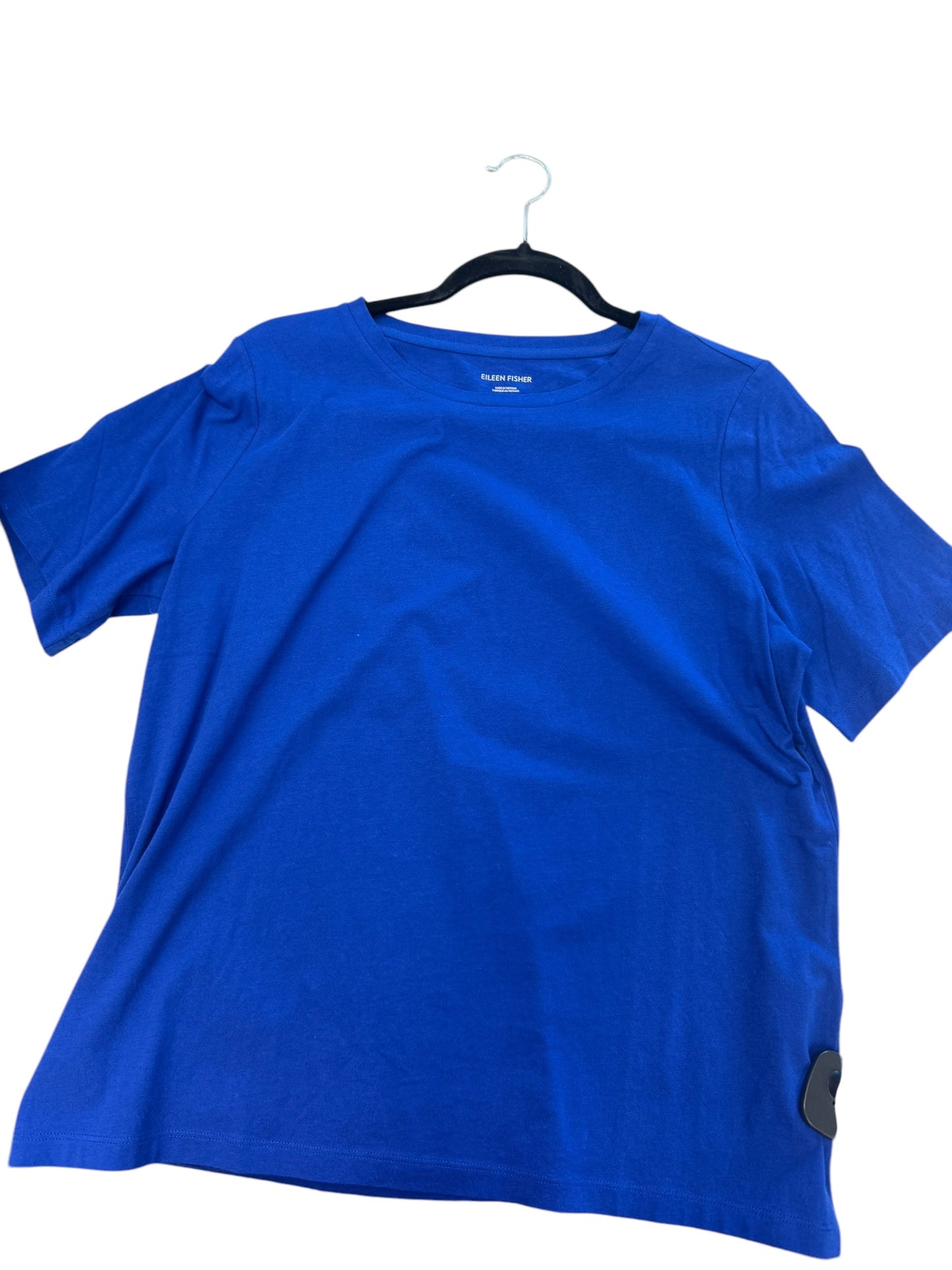 Top Short Sleeve By Eileen Fisher In Blue, Size: S