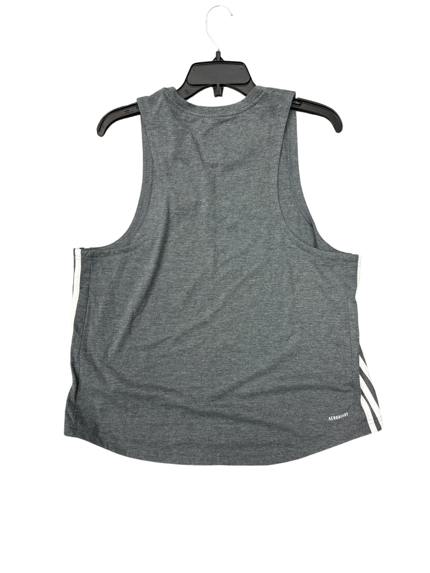 Athletic Tank Top By Adidas In Grey, Size: Xl