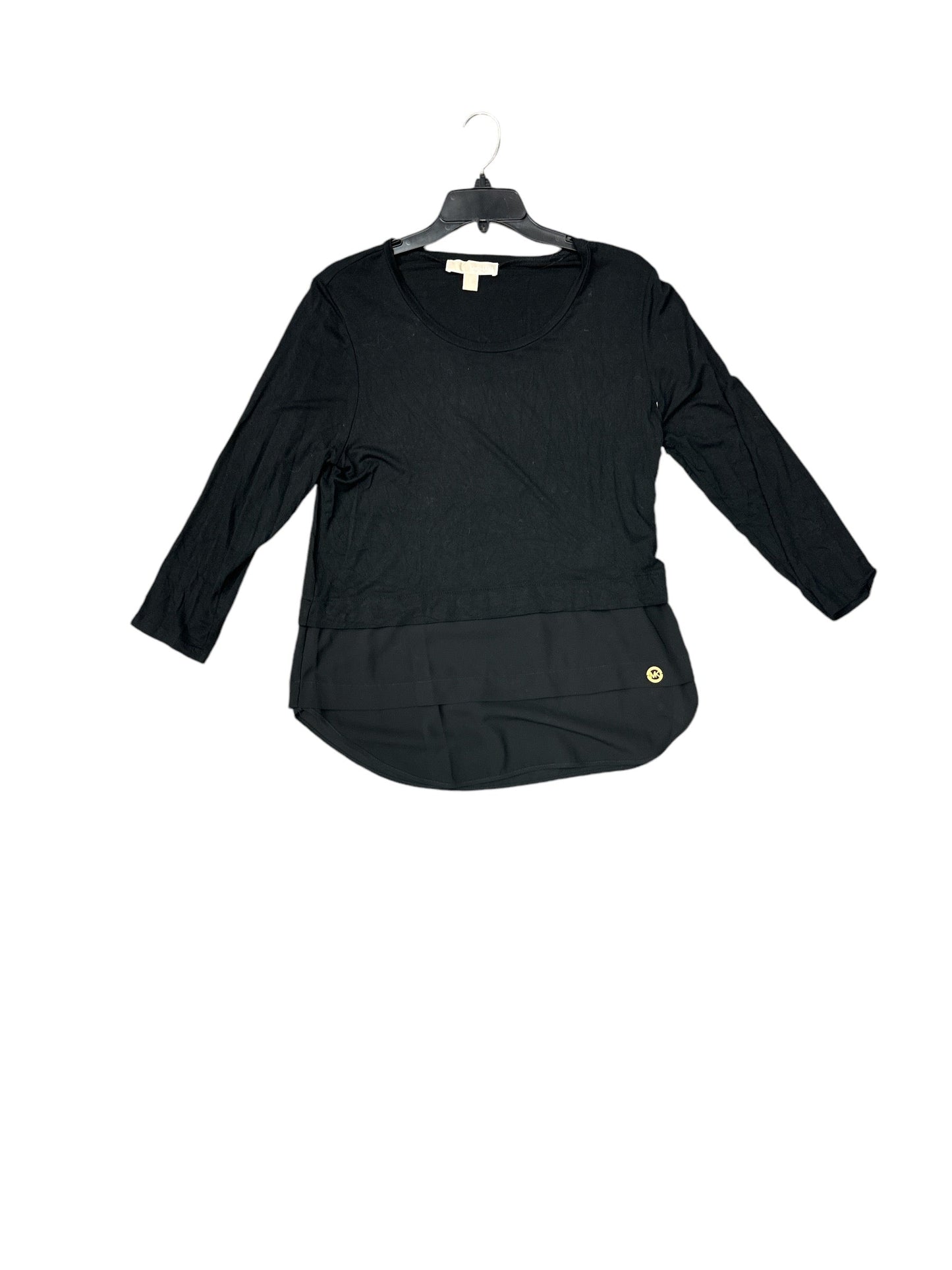 Top Long Sleeve By Michael By Michael Kors In Black, Size: M