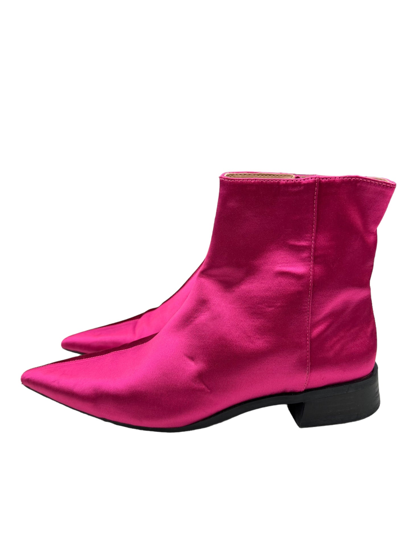 Boots Ankle Heels By Zara In Pink, Size: 6.5