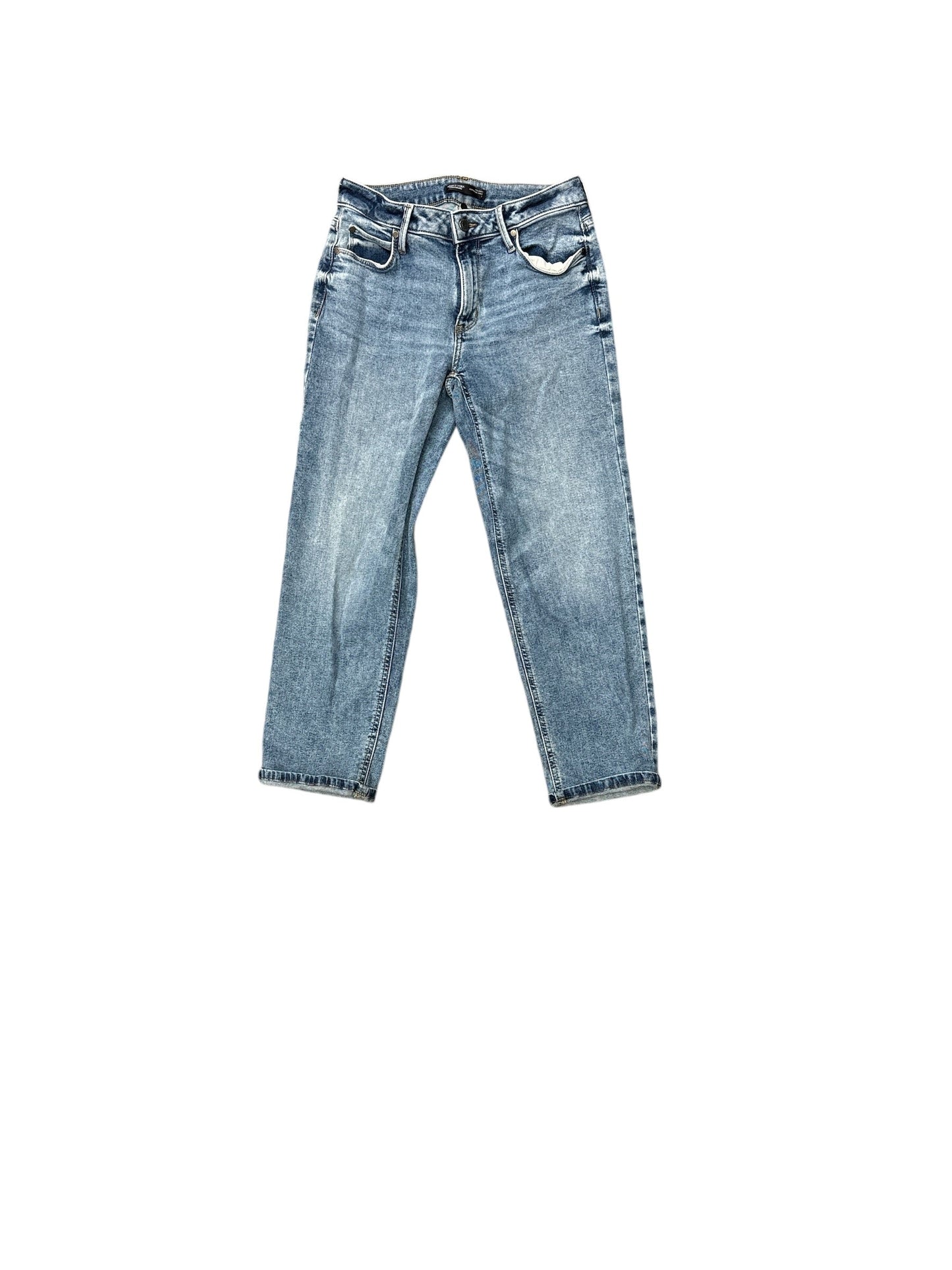 Jeans Straight By Simply Vera In Blue Denim, Size: 2