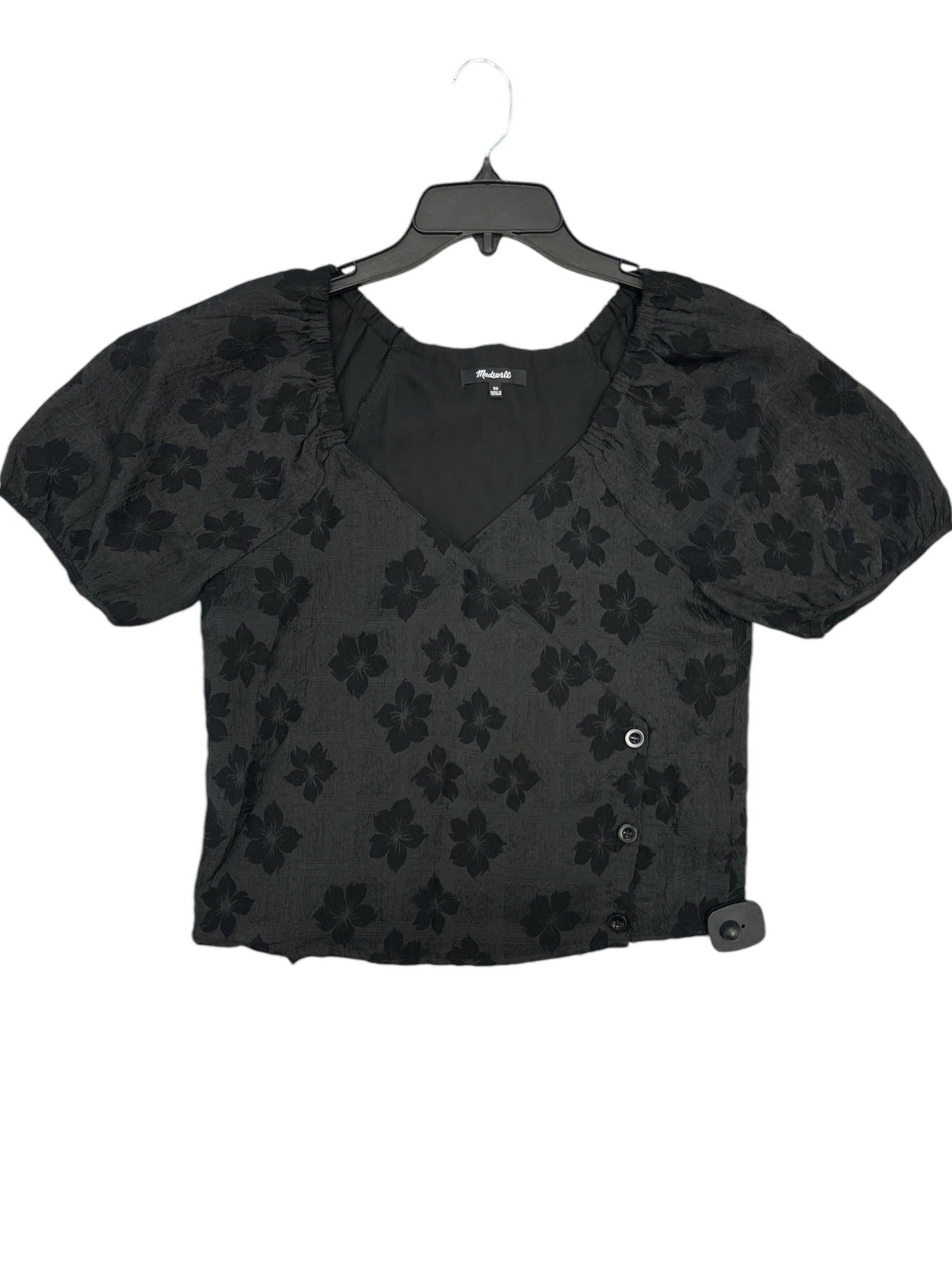 Top Short Sleeve By Madewell In Black, Size: Xs