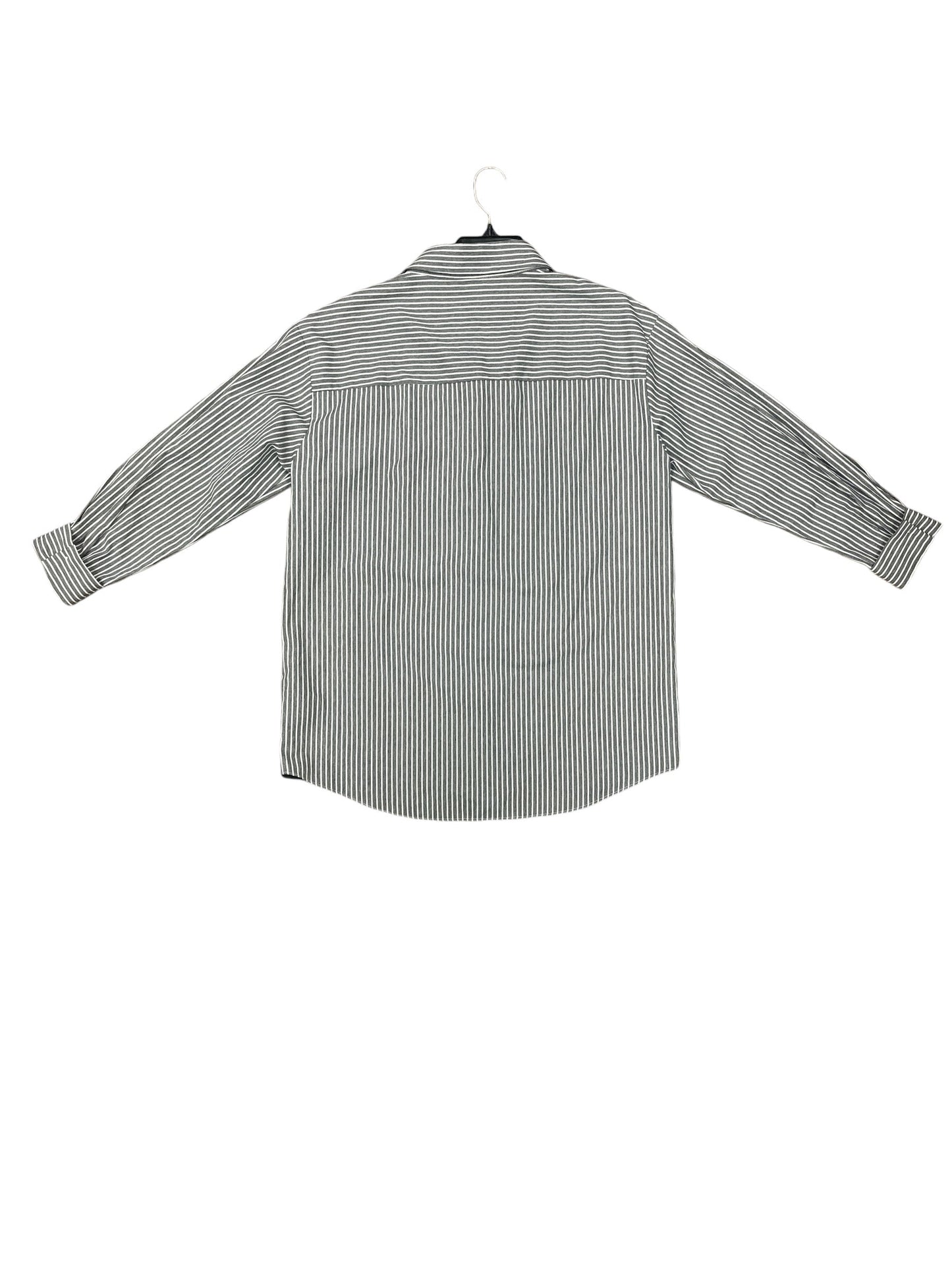 Top Long Sleeve By Mustard Seed In Grey, Size: S