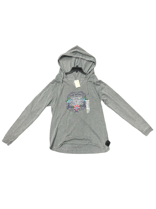 Sweatshirt Hoodie By Clothes Mentor In Grey, Size: Xl