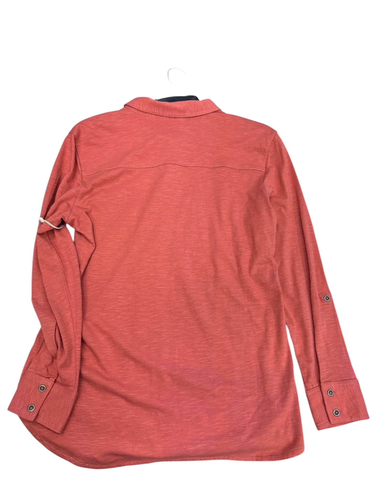 Top Long Sleeve By Caslon In Pink, Size: M