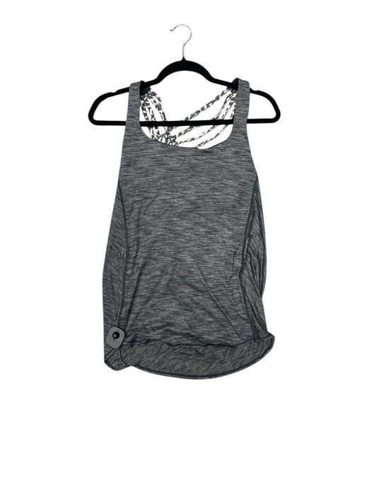 Athletic Tank Top By Lululemon In Grey, Size: M