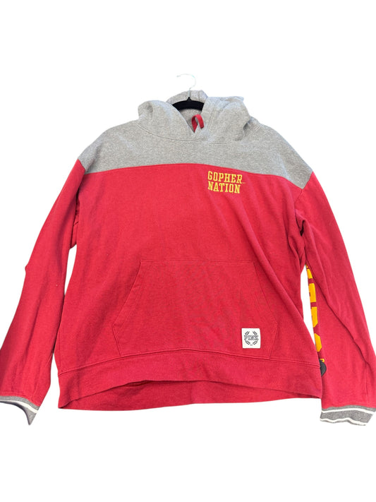 Sweatshirt Hoodie By Pink In Red, Size: M