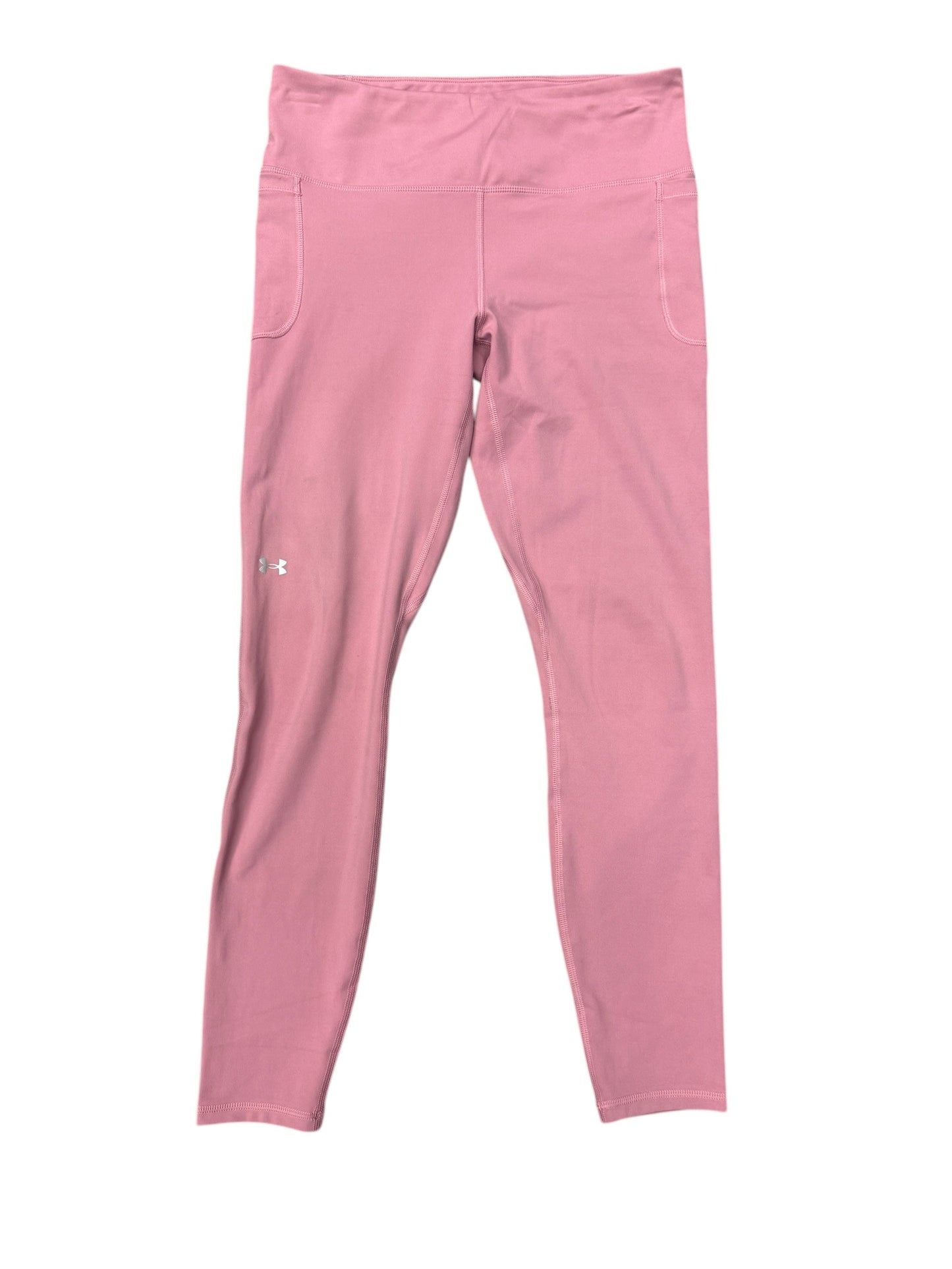 Athletic Leggings By Under Armour In Pink, Size: L