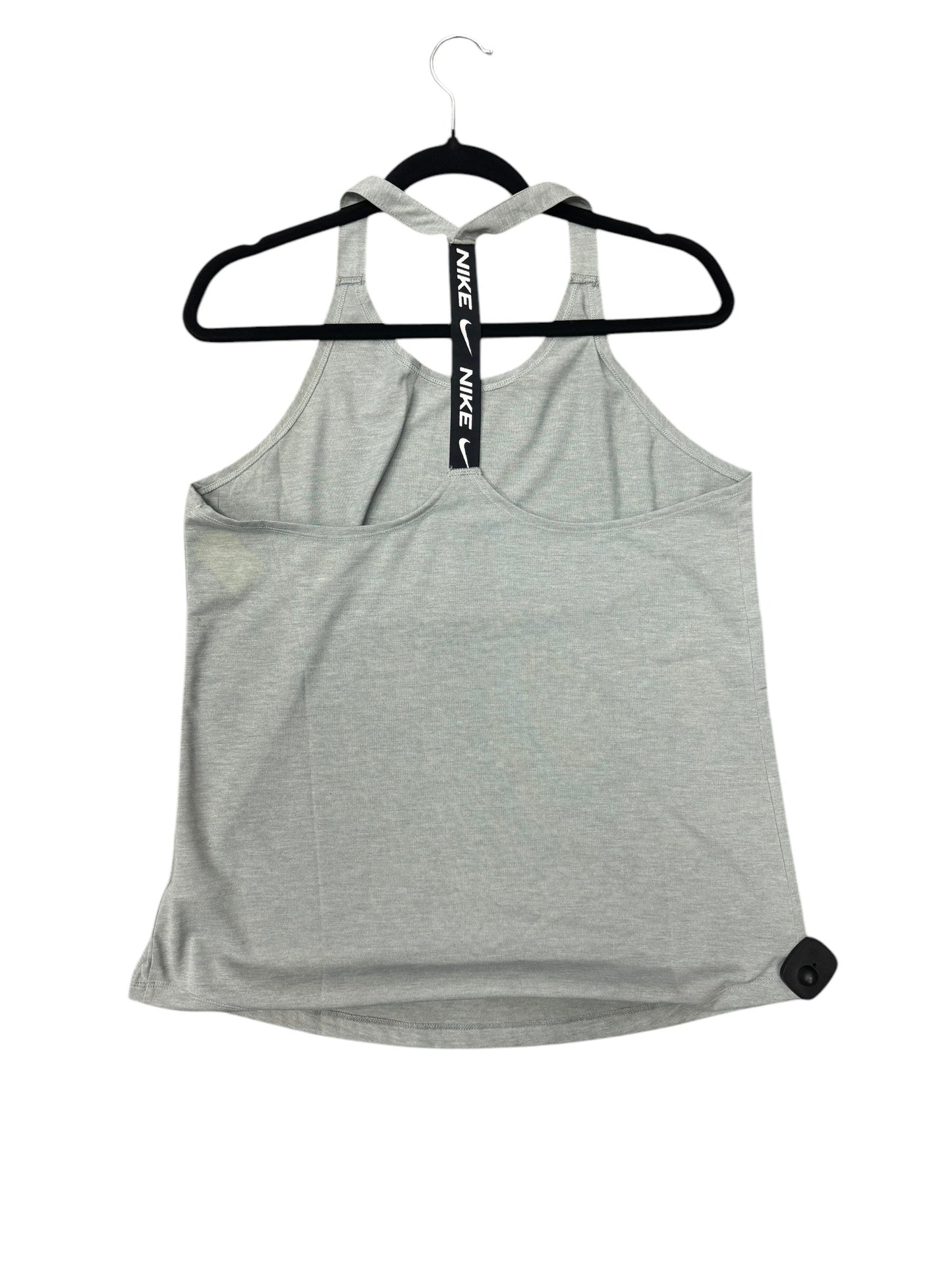 Athletic Tank Top By Nike Apparel In Grey, Size: L